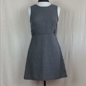 VINTAGE 1990s Plaid Pinafore Dress